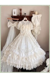Mademoiselle Pearl Beloved Lily Of The Valley 3.0 Bridal OP with Short Tail Veil(Reservation/4 Colours/Full Payment Without Shipping)